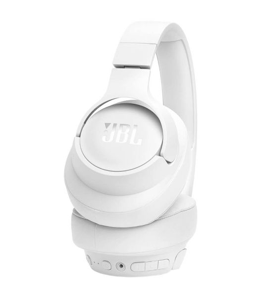 Беспроводные/проводные наушники JBL Tune 770NC белый, полноразмерные, Bluetooth + проводной, активное шумоподавление, до 70 ч
