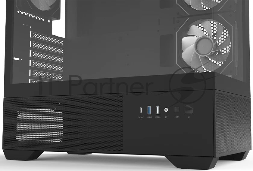 Компьютерный корпус ZALMAN CHRONIX V2, ATX, BLACK, WINDOW, 1xCombo (3.5’’ or 2.5’’), 1x3.5’’HDD, 2x2.5’’SSD, 1xUSB2.0, 1xUSB3.0, 1xUSB Type-C, SIDE 2x120мм ARGB, REAR 1x120мм ARGB