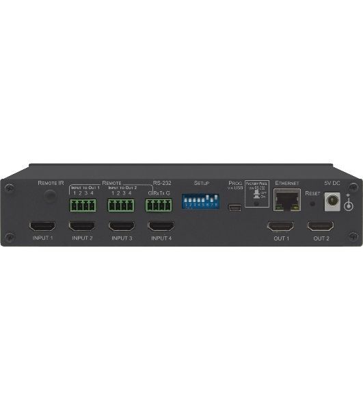 Матричный коммутатор 4х2 HDMI 4K/60 (4:4:4) с HDCP 1.4/2.2, HDR и EDID 4x2 4K HDR HDMI HDCP 2.2 Matrix Switcher