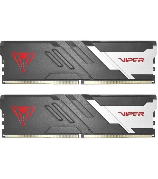 Оперативная память Patriot Memory Viper Venom, DDR5, 48Gb (2x24GB), 6000 MHz, CL30, DIMM, с радиатором, черный