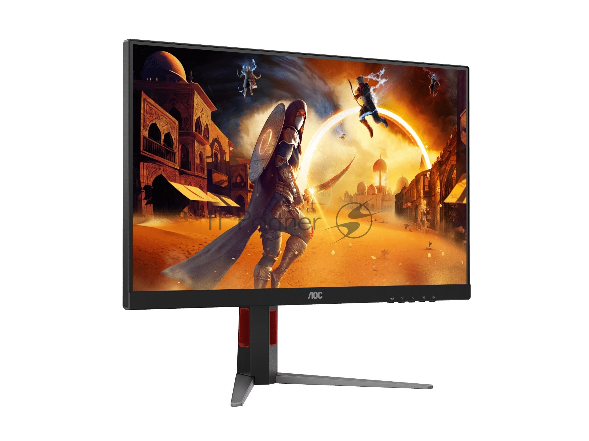 Монитор 27" AOC Q27G4Z IPS 2560x1440, 260 Гц, 1 мс, 16:9, 350 кд/м², HDMI 2.0, DP 1.4, 3.5 Jack, FreeSync, Flicker-Free, VESA 100x100, черный/красный