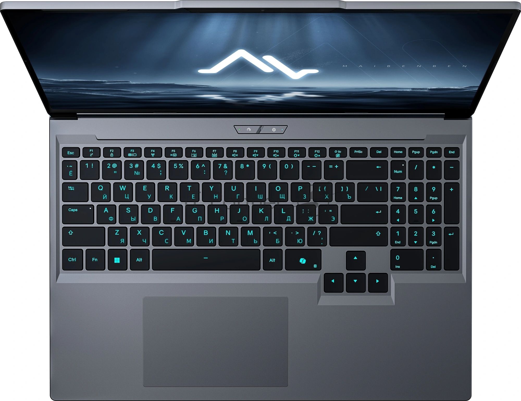 Ноутбук Maibenben X16C-i54456 16" WUXGA IPS 165Hz, Intel Core i5-14450HX, 16Gb, 512Gb SSD, NVidia RTX5060 8Gb, Linux, се