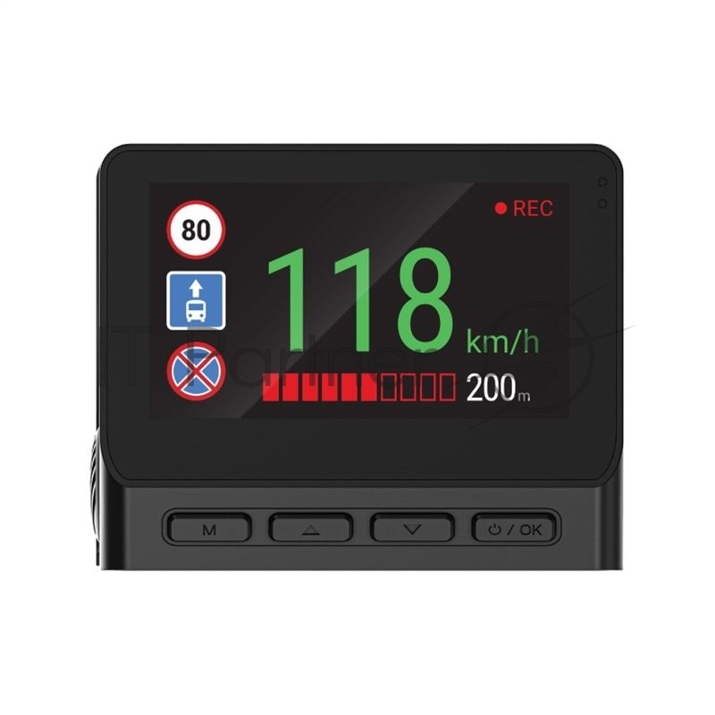 Видеорегистратор Navitel RS984 GPS, 3840x2160, 3", с камерой заднего вида, GPS, Wi-Fi, G-сенсор, датчик движения, GPS-информатор
