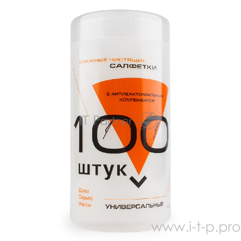 Чистящие средства Konoos KBU-100 Салфетки для комп. техники в банке, 100 шт.