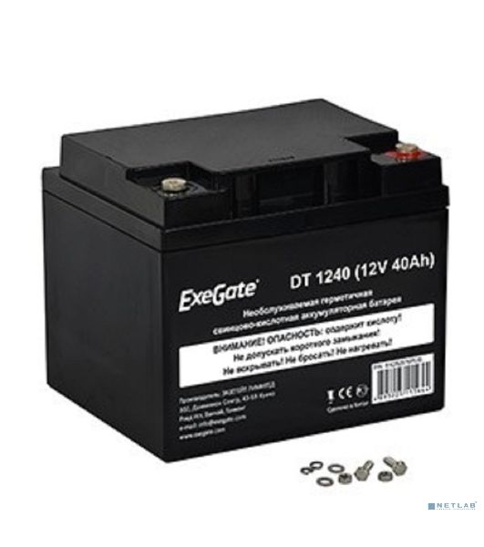 Батарея ExeGate DT 1240 (12V 40Ah), клеммы под болт М6