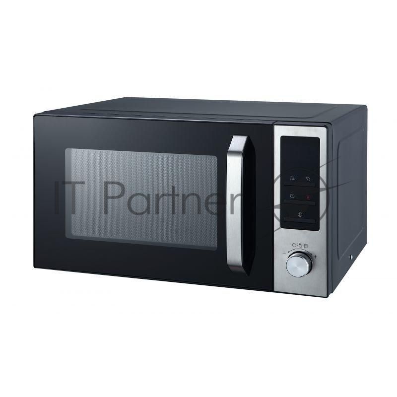 Микроволновая печь Horizont 23MW800-1379S черный/серебристый, 23 л, 800 Вт, переключатели - поворотный механизм/кнопки