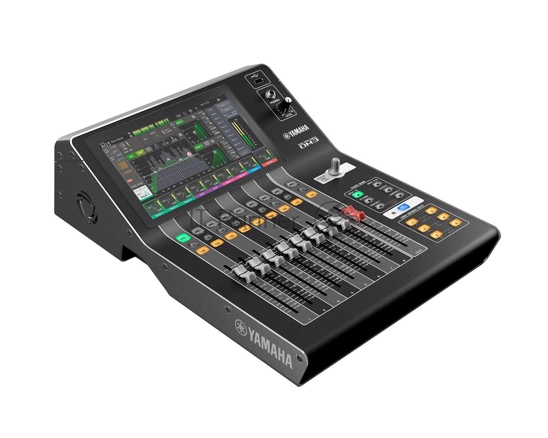 Микшер Yamaha DM3S VDR7310 цифровой, компактный. 9 фейд. + 9" сенсорный экран, 16 вх. mic/line, 8 вых., USB: 18 вх. + 18 вых., 18 эффектов, 48 кГц/96 кГц