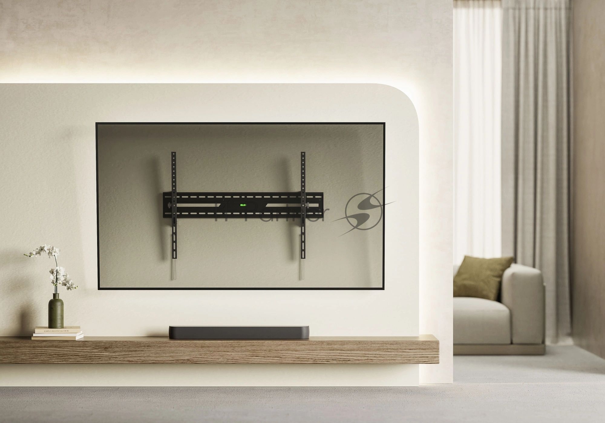 Кронштейн для телевизора Ultramounts UM850T черный 43"-100" макс.75кг настенный наклон