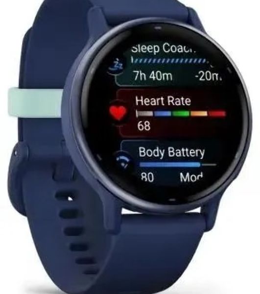 Умные часы Garmin Vivoactive 5, 1.2" AMOLED, 5G, Wi-Fi, Bluetooth, NFC, 5 ATM, синий