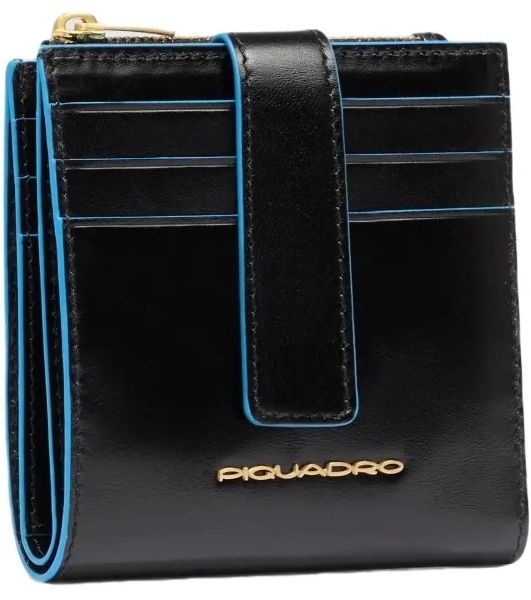 Картхолдер Piquadro Blue Square PP6843B2R/N черный, натуральная кожа