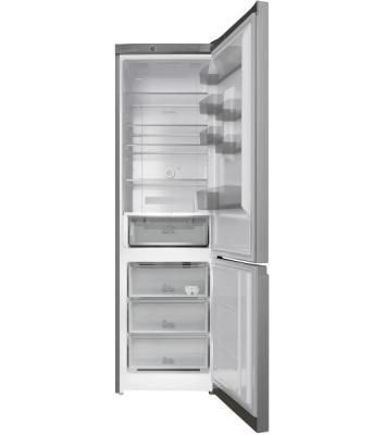 Холодильник Hotpoint HT 6200 S серебристый двухкамерный 240/83л морозилка снизу, No Frost