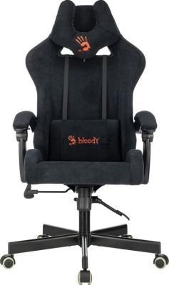 Кресло A4Tech Bloody GC-560 черный, ткань, 150 кг, подголовник, регулируемые подлокотники, механизм качания