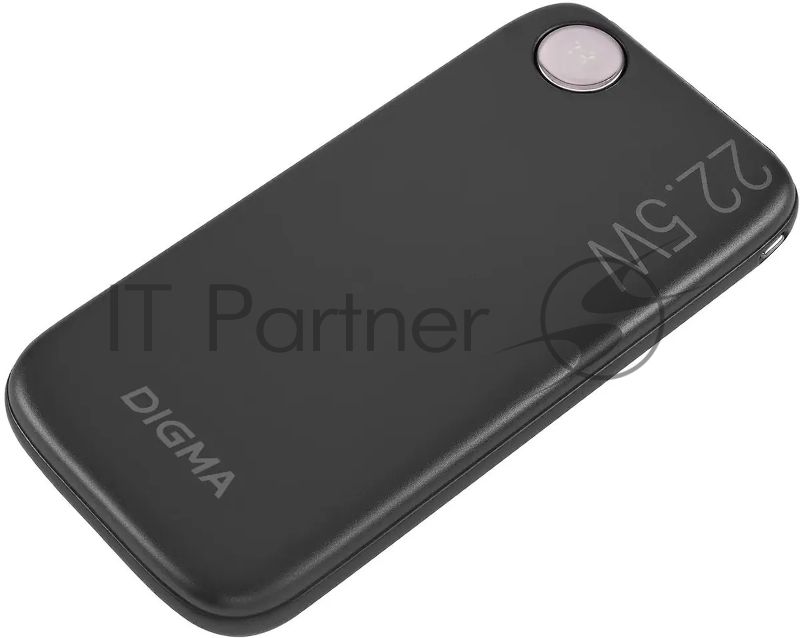 Портативный аккумулятор Digma DGPF10B 10000mAh QC3.0/PD3.0 22.5W 3A USB-A/USB-C черный