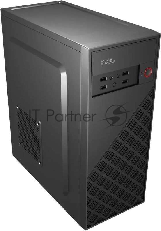 Компьютерный корпус KingPrice KPCC-MD203 черный без БП ATX 1x80мм 3x120мм 2xUSB 2.0 audio