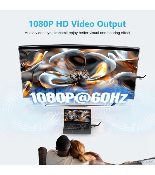 Беспроводной удлинитель ORIENT VE059, WiFi HDMI Extender (Tx+Rx), HDMI беспроводной удлинитель до 80 м, HDMI 1.4, 1080p@60Hz, HDCP1.2, внешние съемные антенны, питание от USB (33363)
