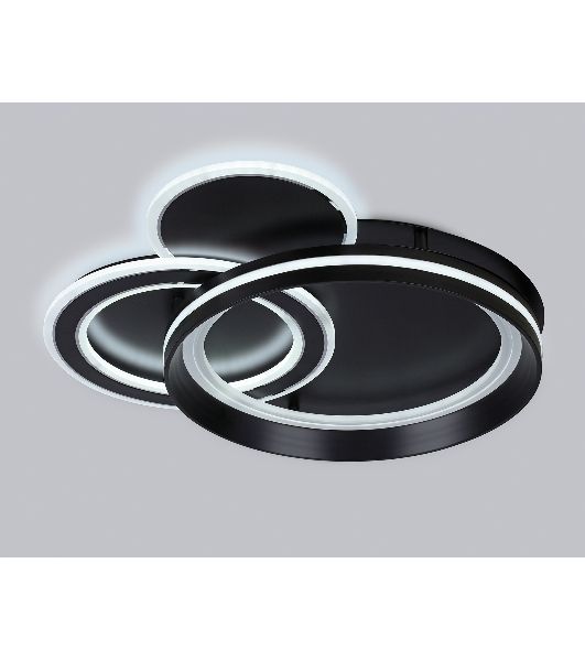 Светильник Ambrella light FA8515/3 BK черный 143W 3000K-6400K 500*500*80 (ПДУ РАДИО 2.4G)