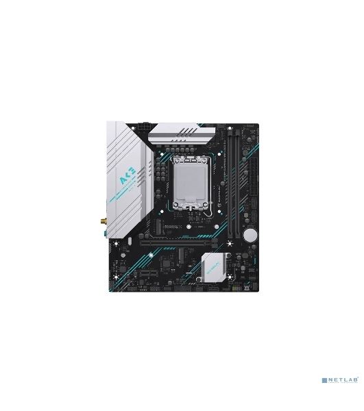 Материнская плата Maxsun MS-B760M GAMING WIFI ACE D4 (Socket 1700, mATX, 2*DDR4(64b), DP/HDMI, 3*SATA3, 2*M.2, 1xPCI-E x16 /1xPCI-E x4, 2*USB 2.0, 4*USB 3.2 GEN2, LAN 1*1G, Bluetooth, Wi-Fi 802.11ax, RTL)