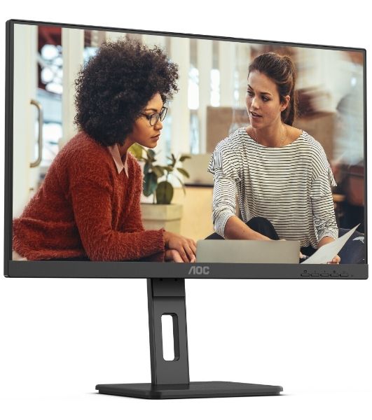 Монитор 27" AOC 27E3QAF IPS 1920x1080, 75 Гц, 4 мс, 16:9, 300 кд/м², HDMI 1.4, DP, VGA, 3.5 Jack, динамики (2x2 Вт), черный
