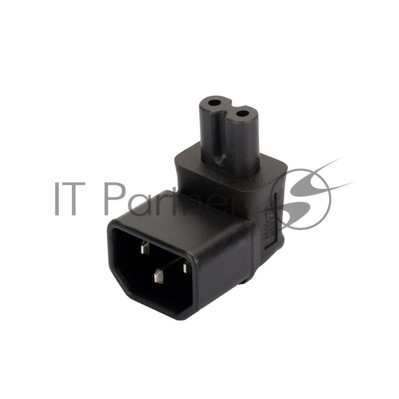 Переходник 4PH C14 - C7 угловой, черный, 4PH-R90292