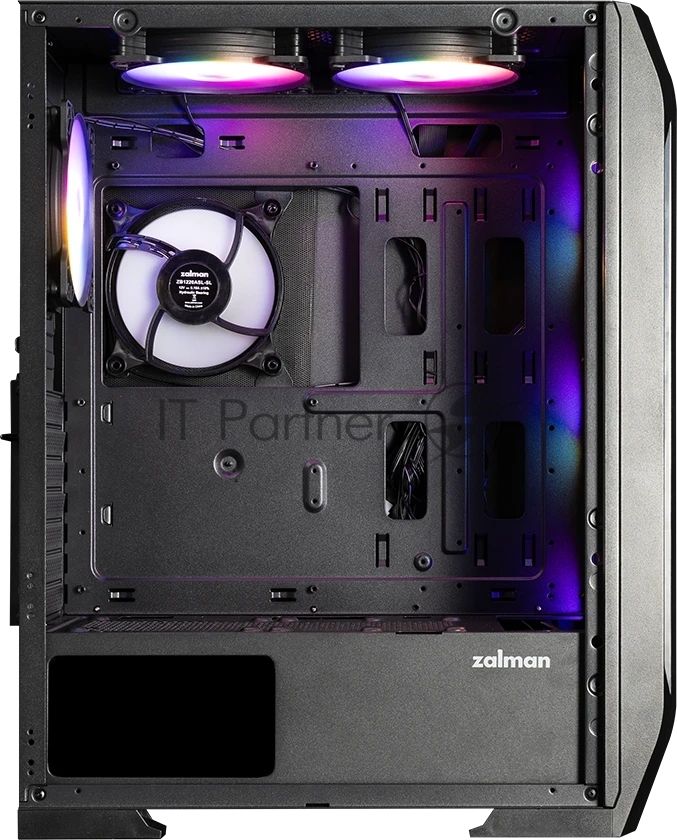 Компьютерный корпус ZALMAN N7 PLUS V2, ATX, черный, WINDOW, 1xCombo (3.5” or 2.5”), 1 x 3.5”, 3 x 2.5”, 2xUSB2.0, 1xUSB3.0, FRONT 3x120мм RGB, REAR 1x120мм RGB, TOP 2x120мм RGB, SIDE 1x120мм