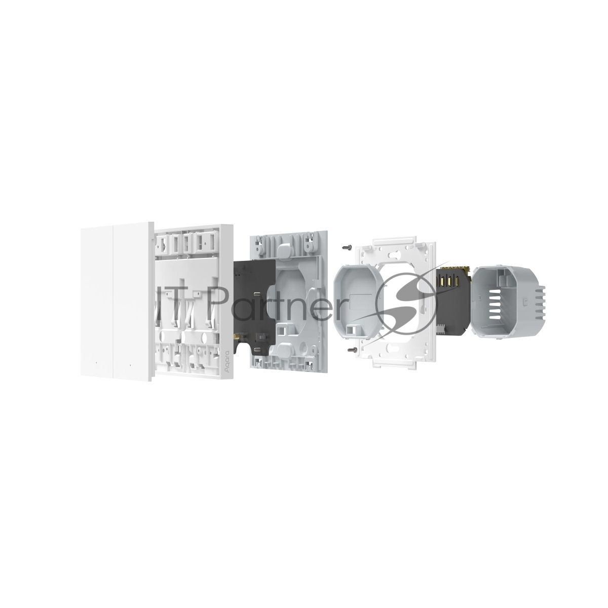 Выключатель умный двухклавишный Aqara Smart Wall Switch H1 (WS-EUK02)