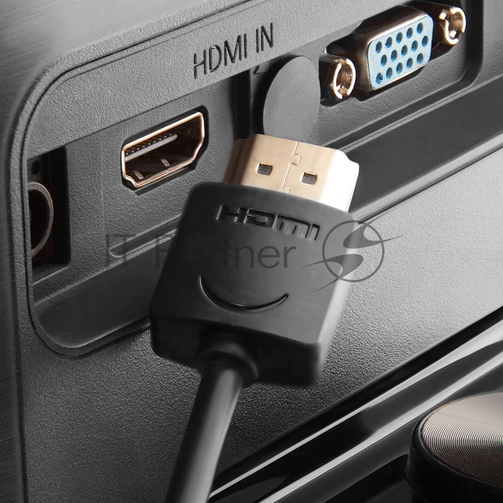 Кабель Greenconnect SLIM 1.5m HDMI 2.0, черный Slim, OD3.8мм, HDR 4:2:2, Ultra HD, 4K 60 fps 60Hz, 3D, AUDIO, 18.0 Гбит/с, 32/32 AWG, GCR-51595