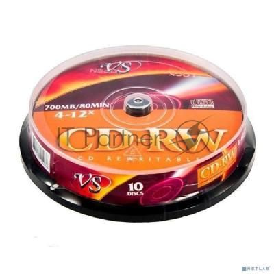 Диск CD-RW VS (PERFEO) 700 Mb, 12x, Cake Box (10), (10/250).