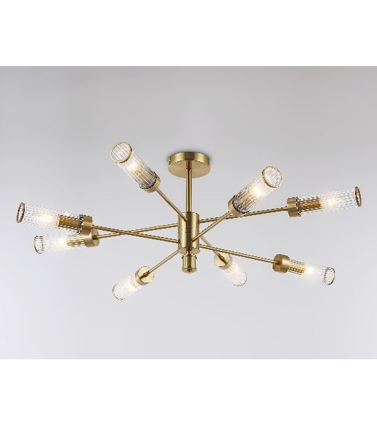 Люстра Ambrella light LH55162/8 BS/CL латунь/прозрачный E14/8 max 40W D930*330