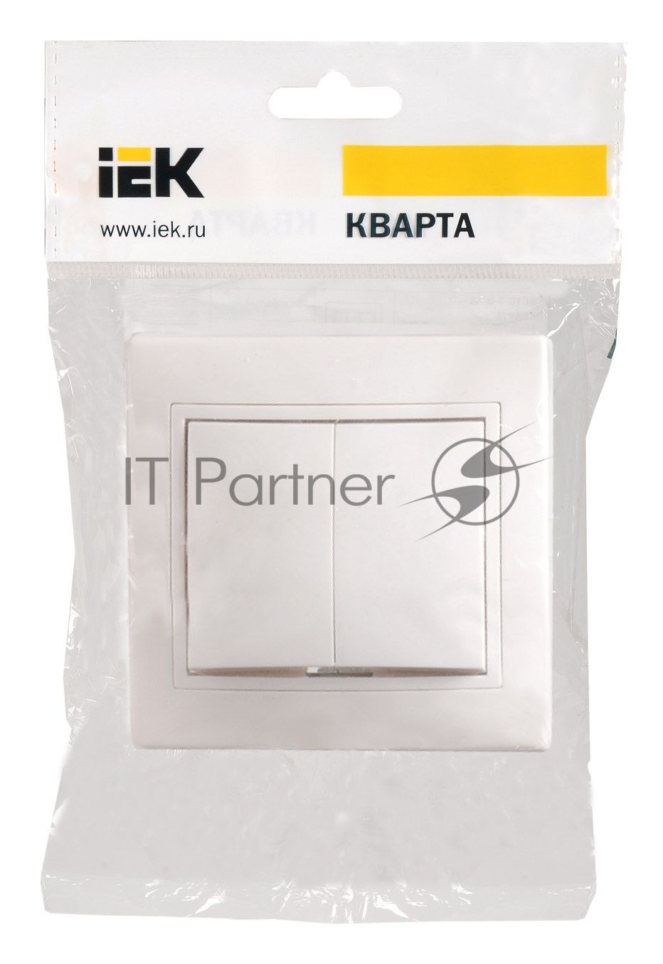 Выключатель IEK EVK20-K01-10-DM ВС10-2-0-КБ 2кл 10А КВАРТА (белый)