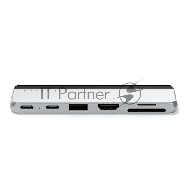 USB-концентратор двойной Satechi ST-HSP9P, USB Type-C, USB Type-C/SDXC/SDHC/SD/micro SD/USB/HDMI, USB