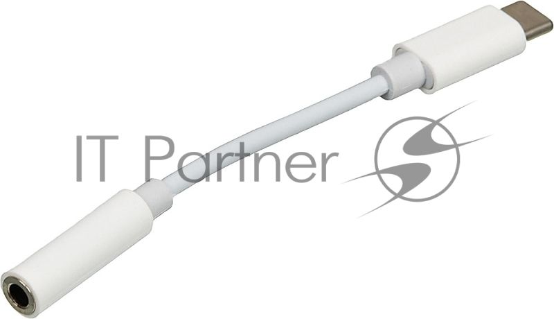 Адаптер для наушников USB Type-C (m)/Jack 3.5 (f) 0.05м. белый