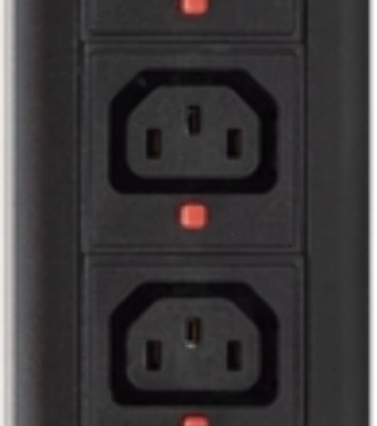 Блок распределения питания Powercom PDU-32AVMS24-18C3-6C9-3P верт.размещ. 18xC13 6xC19 с сетевым мониторингом 3x32A EN 60309 2м