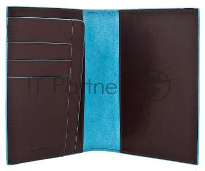 Обложка для паспорта Piquadro Blue Square PP1660B2/MO коричневый натур.кожа