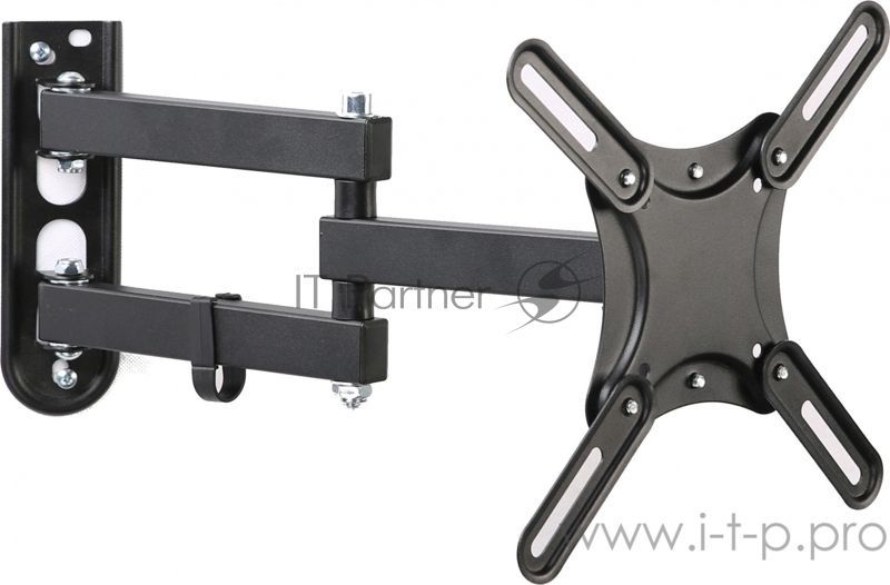 Кронштейн для телевизора Hama R1 118154 черный, 19"-48" макс. 25 кг, настенный, поворот и наклон