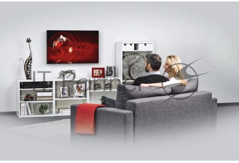 Кронштейн для телевизора Hama 00220813 черный 32"-75" макс.40кг настенный фиксированный