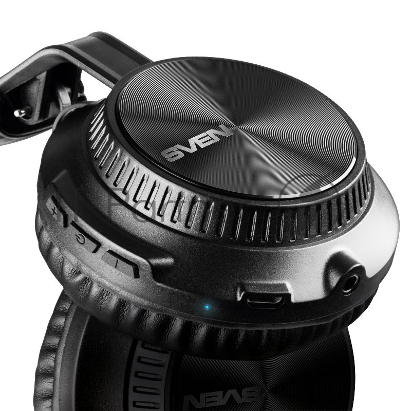 Беспроводные/проводные наушники Sven AP-B630MV черный, полноразмерные, Bluetooth + Jack 3.5 мм, складная конструкция, до 15 ч