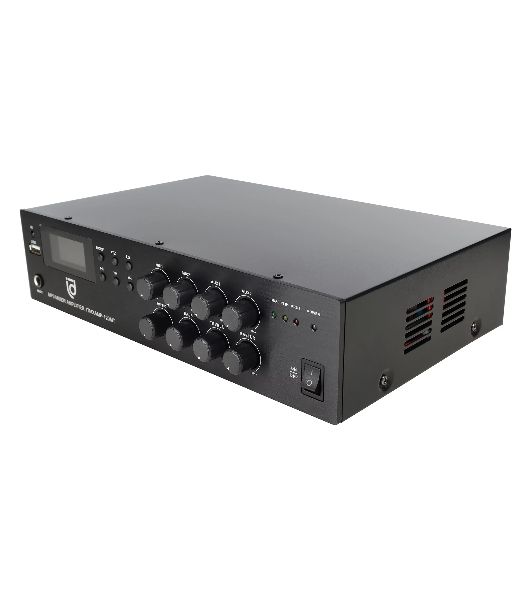 Микшер-усилитель Intrend ITMXAMP-120MT MP3, FM тюнер, USB, Bluetooth, 2хMic/3хLine входы, 1хLine выход,120 Вт, 4/8Ом/100V, IR-пульт в комплекте