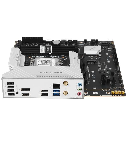 Материнская плата MAXSUN MS-Terminator B760M D5 WIFI 6E, LGA1700, Intel B760, 4xDDR5, 4xSATA, 3xM.2, 1xPCIe 5.0 x16, 1xPCIe 4.0 x4, 1xPCIe 3.0 x1, 1xHDMI, 1xDP, 1x2.5Gb LAN, Wi-Fi 6E, Bluetooth 5.3, 2xUSB-A 10Gbps, 6xUSB-A 2.0, 3x3.5 мм, 5.1, mATX