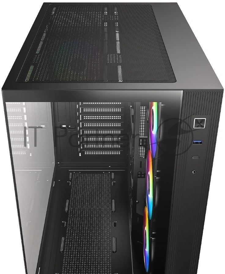 Корпус Case ID-Cooling VIEW 510 ARGB Black ATX/win TG/4 fans/Gen2 Type C/CPU 162mm/GPU 407mm/ no PSU