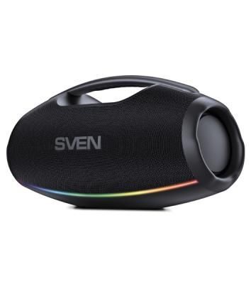 Портативная акустическая система SVEN PS-990, черный, 2.0, 2x90 Вт (RMS), IPx7, TWS, Bluetooth, USB, аккумулятор