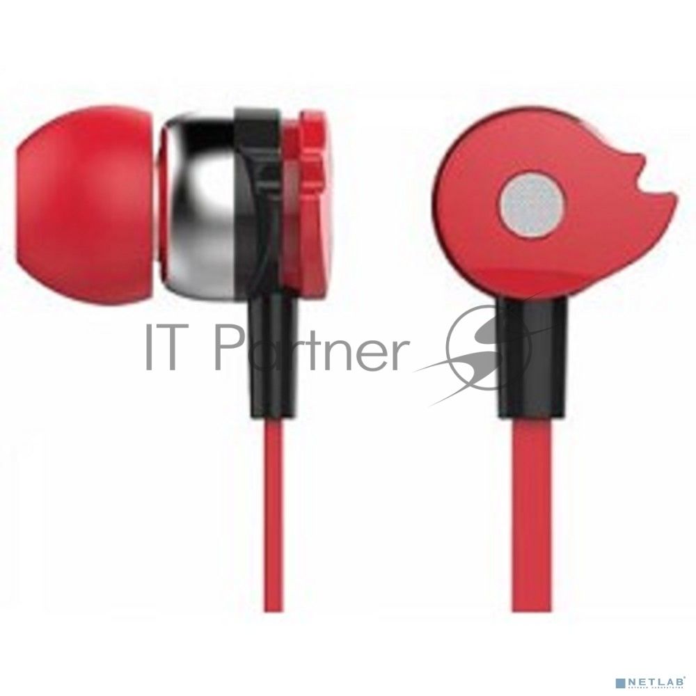 Проводные наушники Oklick HP-S-210 красный, внутриканальные, Jack 3.5 мм