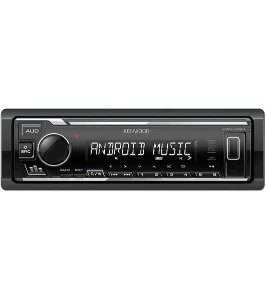 Автомагнитола Kenwood KMM-105M, 1 DIN, USB Type-A, AUX, съёмная панель