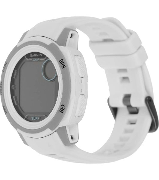 Умные часы Garmin Instinct 2S Solar Surf Edition Ericeira, 0.79" PMOLED, Wi-Fi, Bluetooth 4.2, NFC, IP68, черный / белый