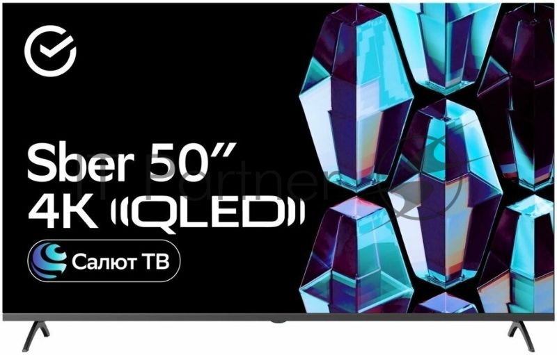 Телевизор Sber 50" SDX 50UQ5235T QLED 4K UHD темно-серый