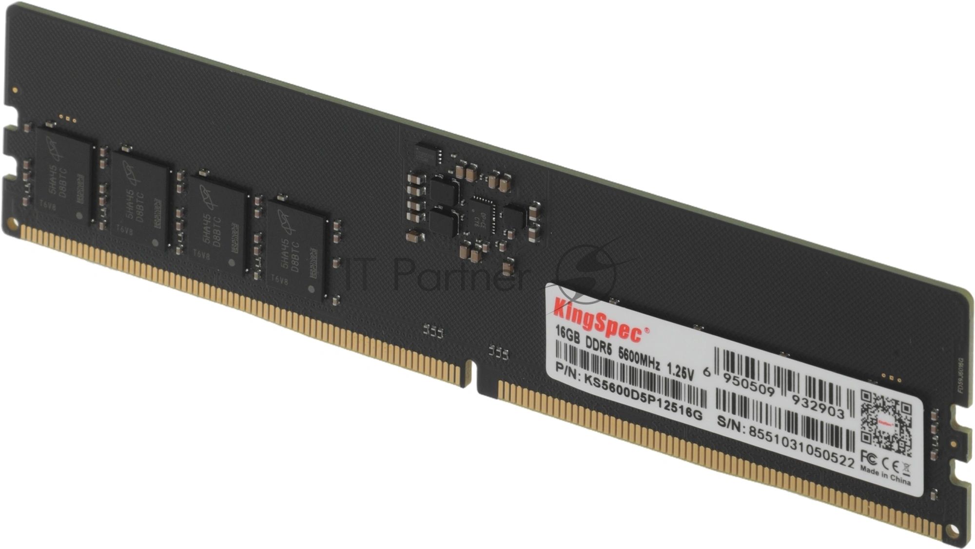 Оперативная память Kingspec DDR5, 16GB (1x16GB), 5600 MHz, CL40