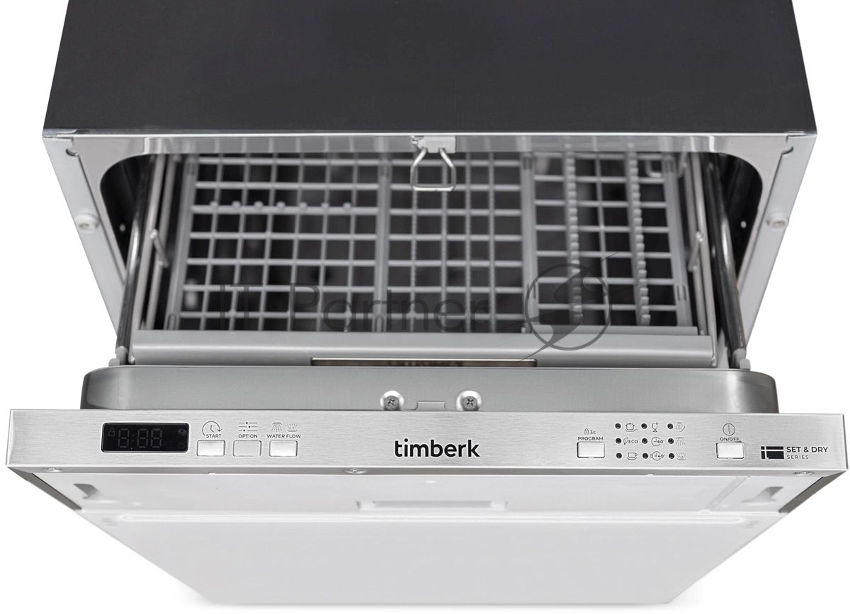 Посудомоечная машина Timberk Set&Dry T-DW45BI103 серебристый (узкая)