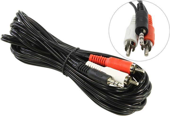 Кабель 5bites Кабель 5bites AC35J2R-030M 3.5 Jack/M - 2*RCA/M, 3м, стерео