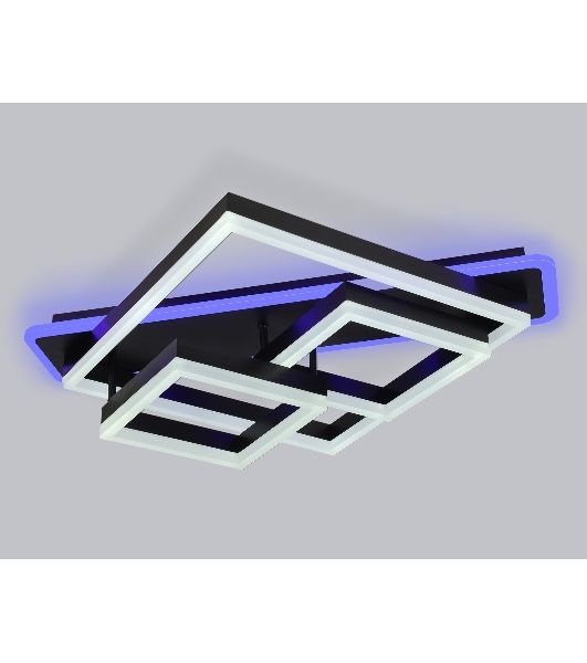 Светильник Ambrella light FA8533 BK черный 132W 3000K-6400K+RGB 630*570*160 (ПДУ РАДИО 2.4G)