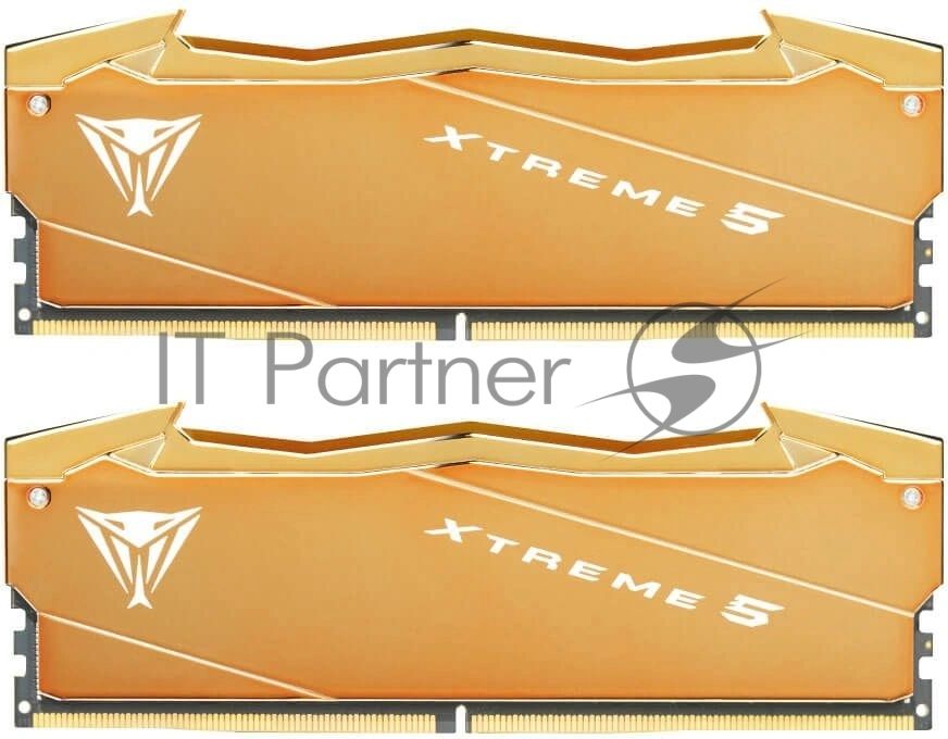 Оперативная память Patriot Viper Xtreme 5 Aurum, DDR5, 32GB (2x16GB), 8000 MHz, CL38, с радиатором, золотистый