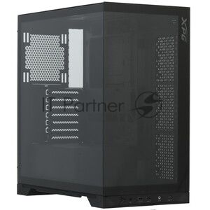 Компьютерный корпус XPG INVADER X BLACK (INVADERXMT-BKCWW) Mid-Tower Gaming ATX PC Case with Panoramic View, Tempered Glass Panels, and RGb Lighting Black